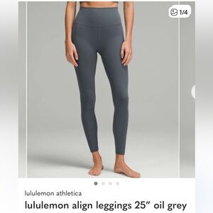 lululemon athletica Align 25” Leggings in Oil Grey